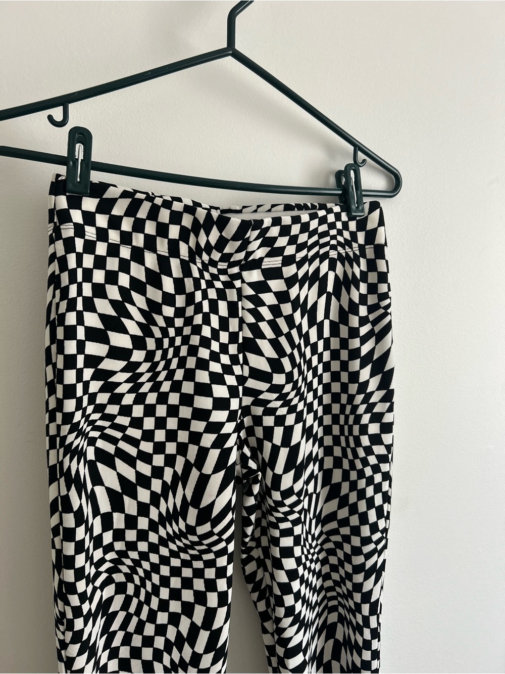 Garage Black and White Checkered Skirt